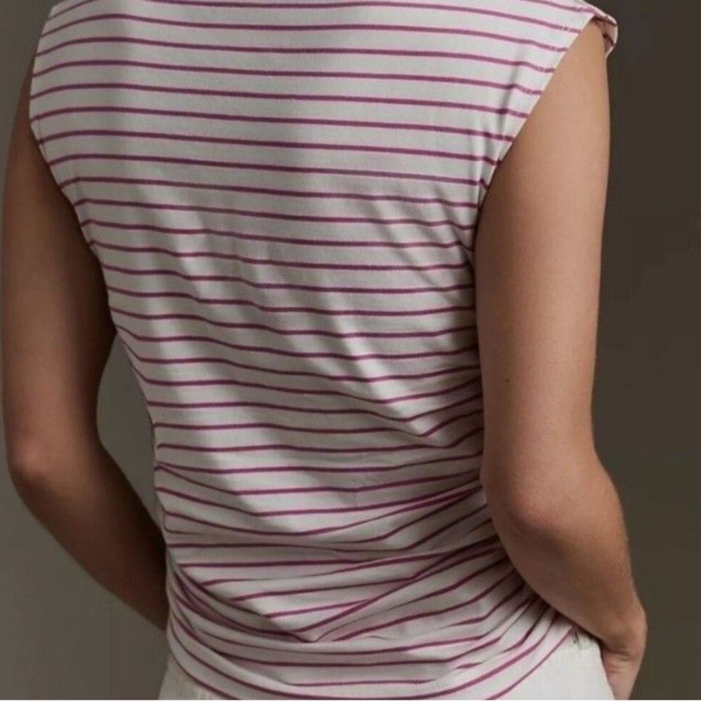 Maeve Anthropologie Mock-Neck Striped Printed Tank Blouse Top
Ruched - M - Picture 5 of 12